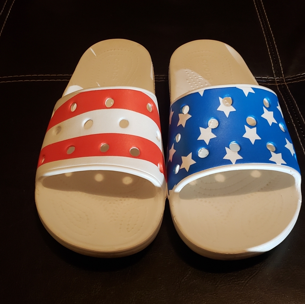 American Flag Crocs Sandals